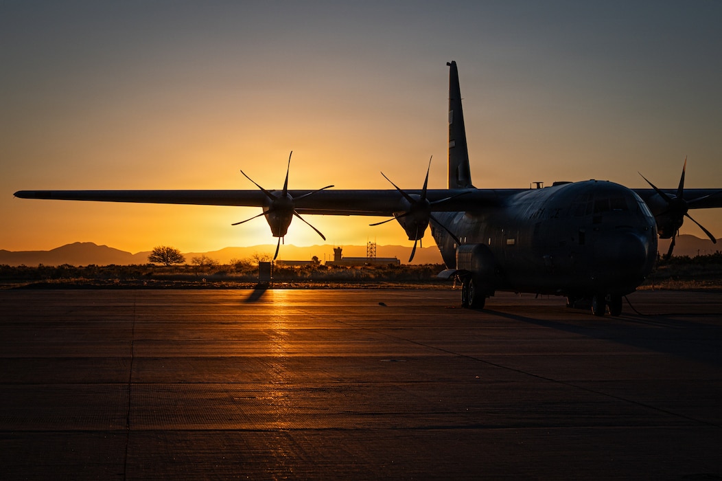C-130 on flightline