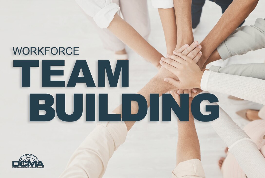 Image of a small group of people with the text "Team Building" overlay across the image.