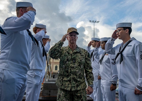 Chief of Naval Operations Adm. Daryl Caudle visited the USS Fitzgerald (DDG-62) while the ship was in port in Sydney, Australia, March 21, 2026.