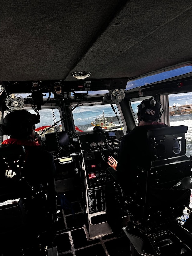 Coast Guard Station San Juan crews conduct high-pursuit vessel training in San Juan Harbor, Puerto Rico, March 26, 2026.  Coast Guard is advising people and boaters to plan for safety during the local spring break period from March 26 through April 5, and Coast Guard crews will be postured for maritime search and rescue and vigilant to intervene with illegal charters and boaters operating their vessels under the influence. (U.S. Coast Guard photo)