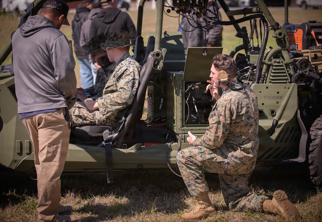 N. Charleston, SC (March 18, 2026) Naval Information Warfare Center (NIWC) Atlantic hosted the Systems of Systems Naval Integration Experiment (SOSNIE) for its 7th year. The two-week experiment stress-tested more than 40 state-of-the-art communications technologies used for a variety of essential military capabilities and included the use of manned and unmanned autonomous systems on land, sea and in the air. More than 150 Sailors, Marines, soldiers, Department of Navy civilians, and industry partners participated in the experiment, which took place in both a field environment at NIWC Atlantic’s Small Autonomous Unmanned Systems Research (SAUSR) Range and off the shore of Sullivan’s Island, South Carolina. (U.S. Navy photo by Joe Bullinger/Released)