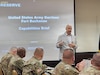 Army Reserve senior enlisted council convenes at Fort Buchanan