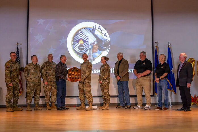 Hosted by the 9th MUNS, AFCOMAC provides advanced training in mass combat ammunition planning and production, preparing personnel to establish bomb dumps and build thousands of live munitions in realistic, bare-base scenarios through its Combat Ammunition and Production (CAPP) course and Senior Leader Aerial Munitions Course (SLAM-C). AFCOMAC class 2026-004 consisted of a joint force featuring Airmen, Sailors and Marines and broke the AFCOMAC record for the highest amount of munitions built, 915, along with the fewest discrepancies. The first class was held in 1986 at Sierra Army Depot, California, devised and led by the first cadre.  (U.S. Air Force photo by Senior Airman Frederick A. Brown)