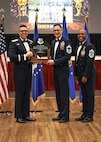 Airman accepting award