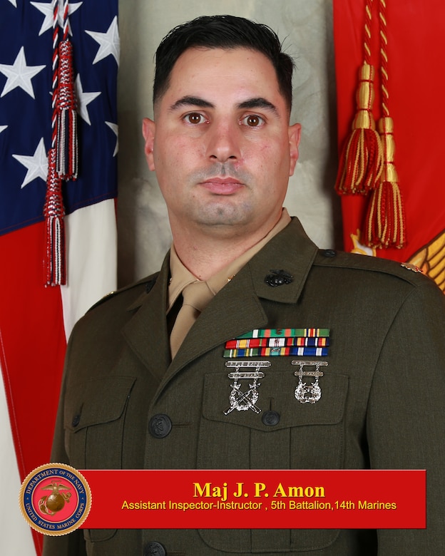 Major Jacob P. Amon
Inspector-Instructor
HEADQUARTERS BATTERY, 5TH BATTALION, 14TH MARINE REGIMENT