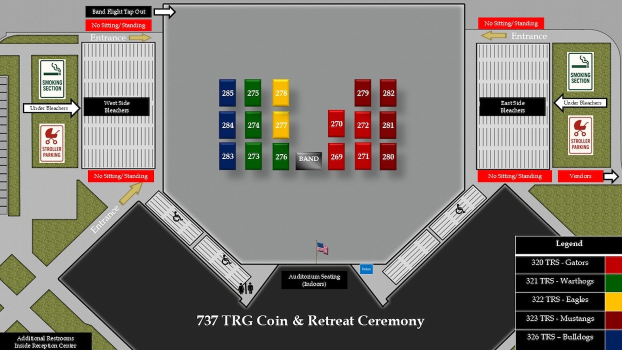 Flights 268-285 BMT Coin & Retreat Ceremony Line Up Graphic