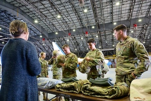 Cadets explore gear.
