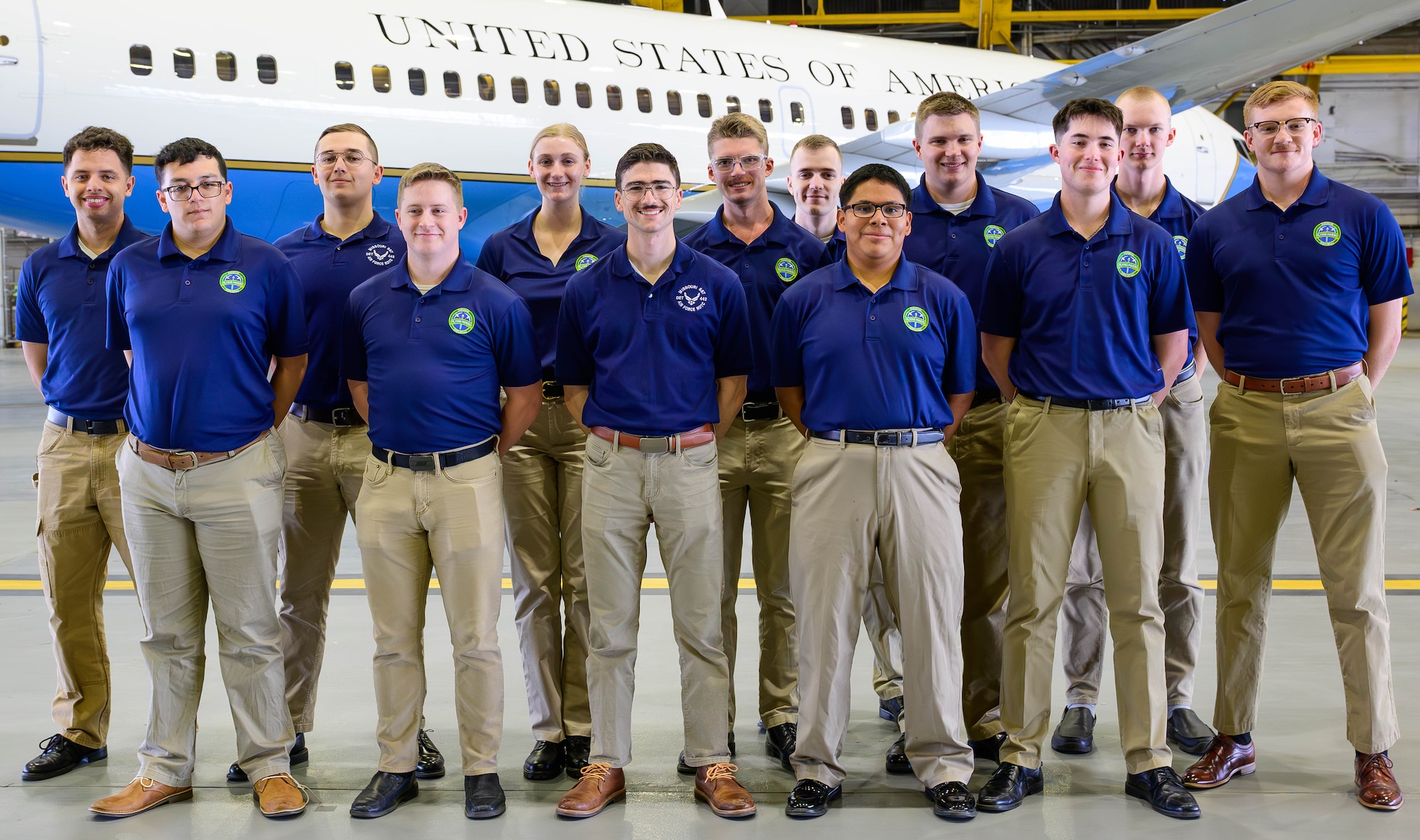 Cadets pose for a photo