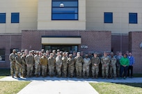 Soldiers attending the 85th U.S. Army Reserve Support Command G4 training workshop pause for a photo at Joint Base McGuire-Dix-Lakehurst, New Jersey, during their training event held from March 23-27, 2026.