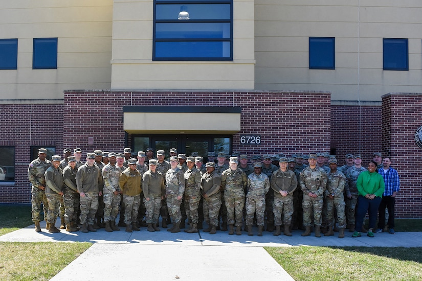 Soldiers attending the 85th U.S. Army Reserve Support Command G4 training workshop pause for a photo at Joint Base McGuire-Dix-Lakehurst, New Jersey, during their training event held from March 23-27, 2026.
