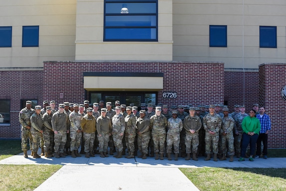 Soldiers attending the 85th U.S. Army Reserve Support Command G4 training workshop pause for a photo at Joint Base McGuire-Dix-Lakehurst, New Jersey, during their training event held from March 23-27, 2026.