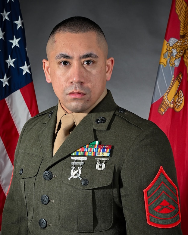 Gunnery Sergeant Andrew S. Cortez, Senior Enlisted Leader,
Marine Transport Squadron Andrews
