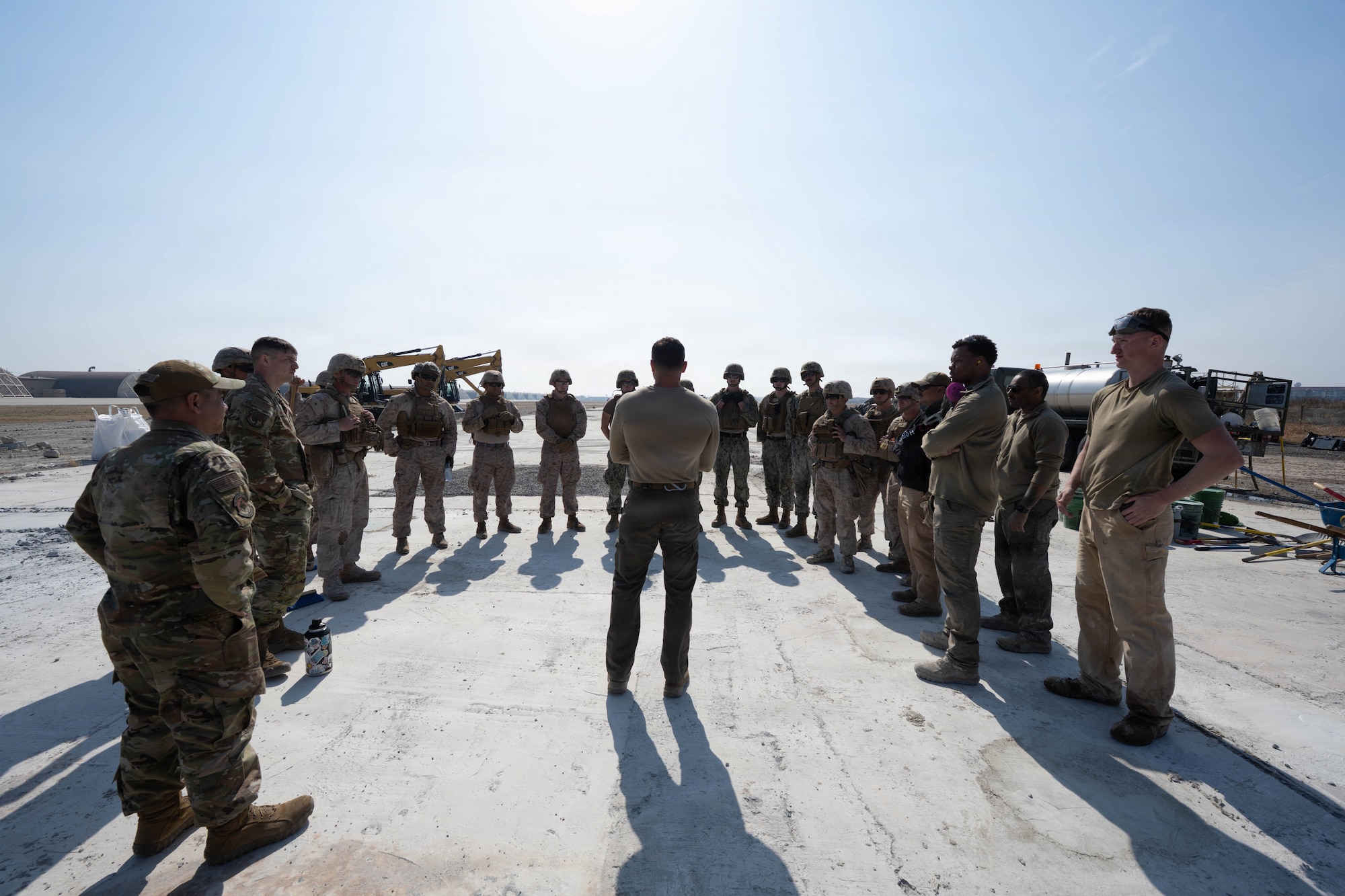 Service members receive feedback.