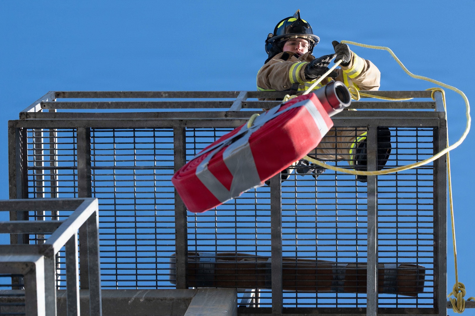 Joint firefighters collaborate, compete and test their abilities