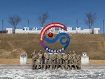 U.S. Army Soldiers from the 17th Sustainment Brigade, Nevada National Guard, pose for a photo at the Republic of Korea Army Ground Operations Command, South Korea, March 19, 2026. Nevada Army National Guard Soldiers participated in Exercise Freedom Shield 2026, strengthening interoperability with allied forces during a multinational command post exercise in South Korea. Courtesy photo.