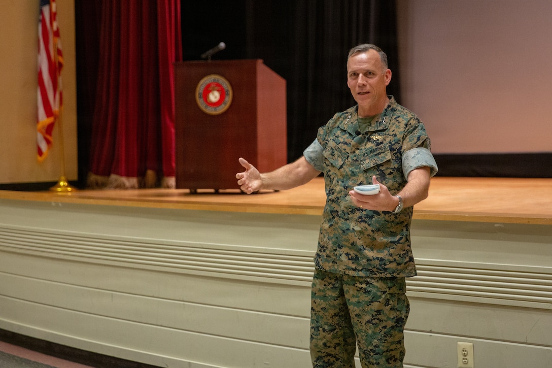 Lt. Gen. Eric Austin presents at Little Hall