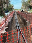 Two side by side pipelines.