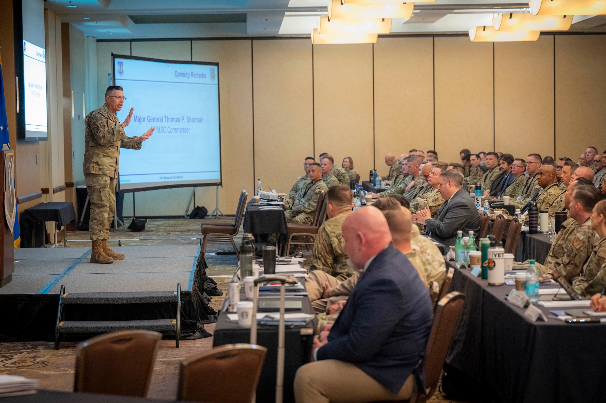Under the theme “Shouldering the Future Together!”, the leaders focused on three critical installation and mission support priorities: people, readiness and infrastructure.