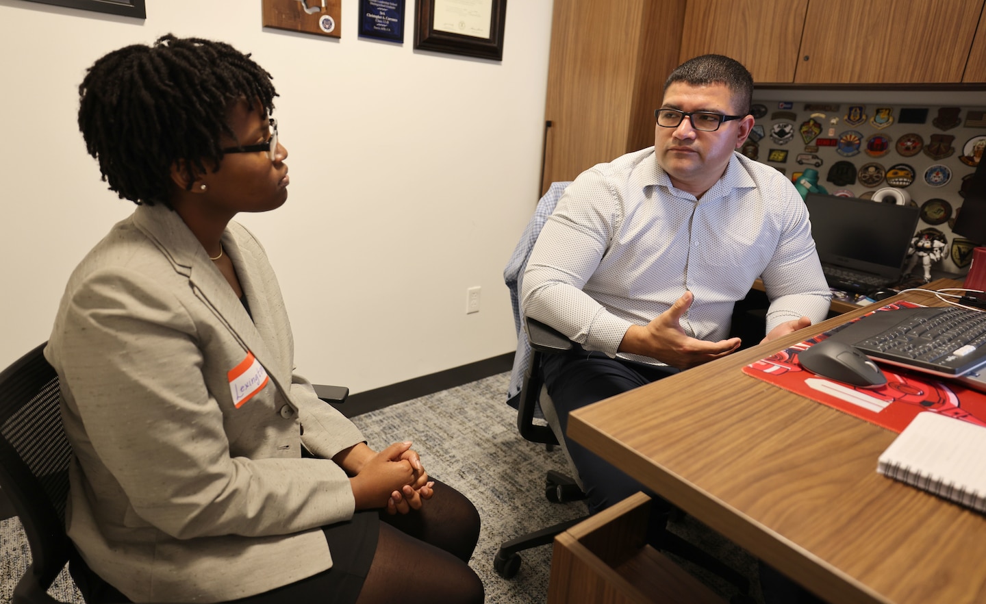 A student being mentored.