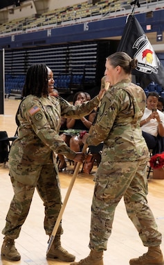 U.S. Army Capt. Desjamebra Y. Hames assumed command of the District of Columbia Army National Guard’s (DCARNG) Recruit Sustainment Program Company, newly christened the "Trailblazers," at the D.C. Armory, on April 25, 2025. The Recruit Sustainment Program is a critical cornerstone of the Army National Guard, designed to prepare new enlistees for the rigors of Basic Combat Training (BCT) and Advanced Individual Training (AIT). The program’s mission is to ensure soldiers are physically, mentally, and emotionally ready to succeed before they ever ship out.