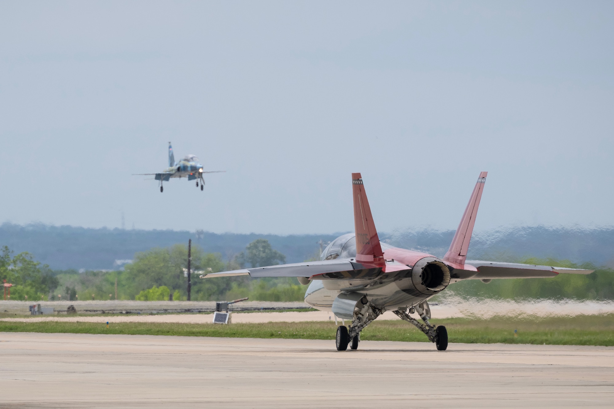 T-7A Red Hawk taxis for take off.