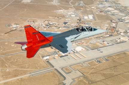 T-7A Red Hawk flying.