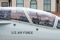 T-7A Red Hawk taxis for take off.