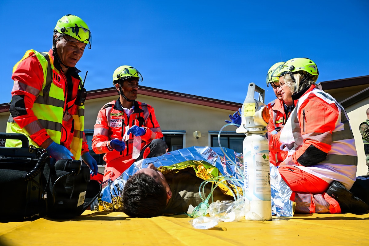 Aviano strengthens emergency response capabilities alongside Italian partners
