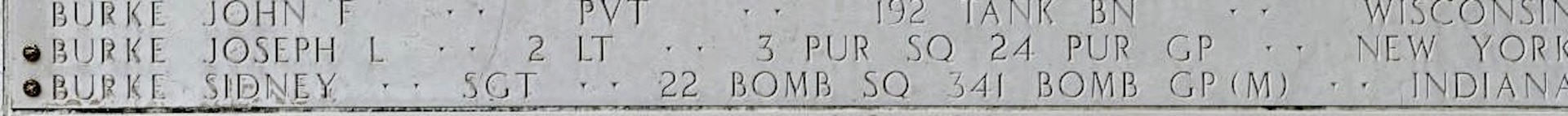 U.S. Army Air Forces 2nd Lt. Joseph L. Burke