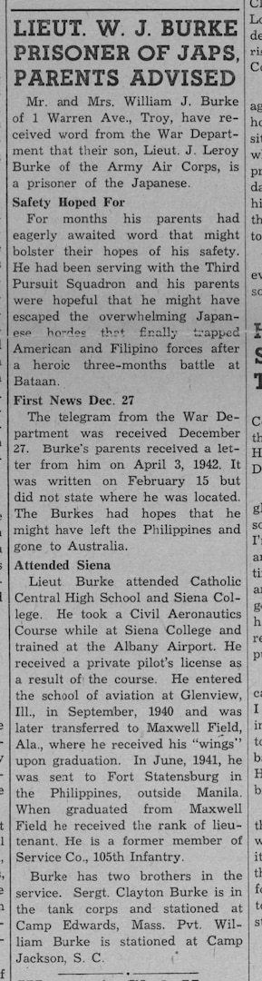 U.S. Army Air Forces 2nd Lt. Joseph L. Burke