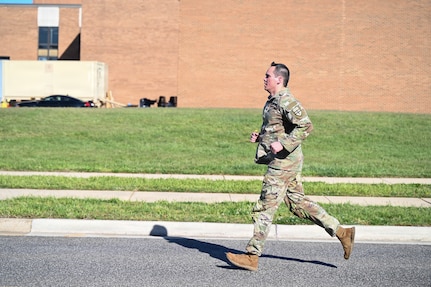 U.S. Army Col. Lawrence Doane, commander of the 260th Special Purpose Brigade, participates in the Army Combat Field Test, or CFT, at Joint Base Anacostia-Bolling, Washington, D.C., May 3, 2026.