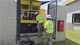Soldiers from the 9th Mission Support Command and the 249th Engineer Battalion (Prime Power) conduct generator repairs at the Tanapag Army Reserve Center on Saipan following Tropical Storm Sinlaku, restoring critical power to support ongoing recovery operations.