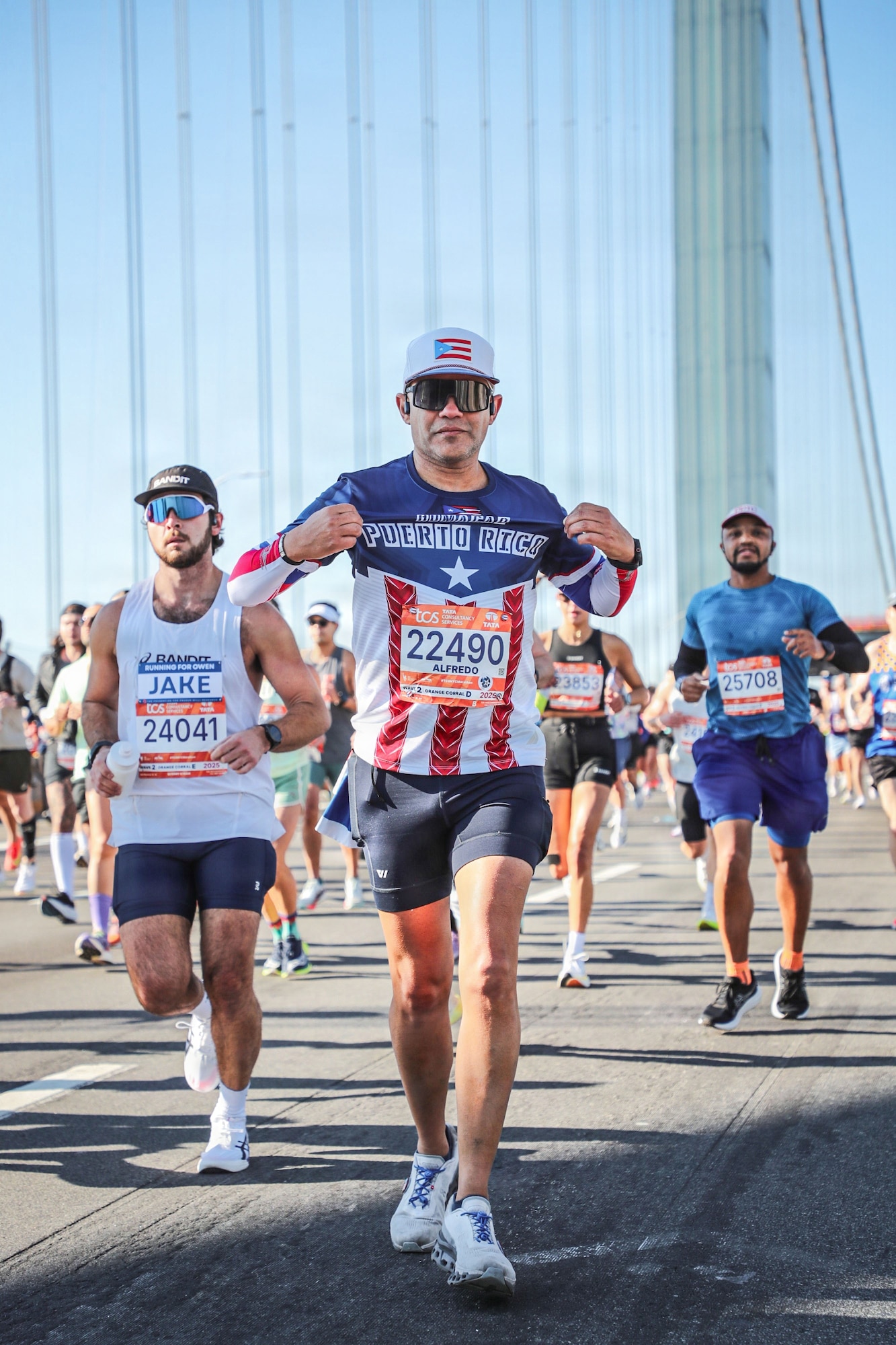 U.S. Air Force Col. Alfredo “Juny” Laboy runs during the New York City Marathon, Nov. 2, 2025. Events like this demand sustained performance under pressure, reinforcing the physical and mental readiness required to operate in complex environments. (Courtesy photo)