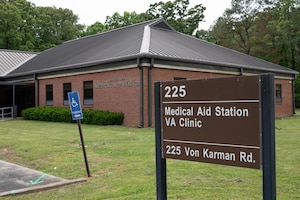 An expansion of the Tullahoma Veterans Affairs Clinic at Arnold Air Force Base, Tenn., is nearing completion. The facility is shown in this photo from May 1, 2026. According to officials, the expansion will allow the clinic to see 1,800 additional patients to include active duty Airmen at Arnold AFB. (U.S. Air Force photo by Keith Thornburgh)