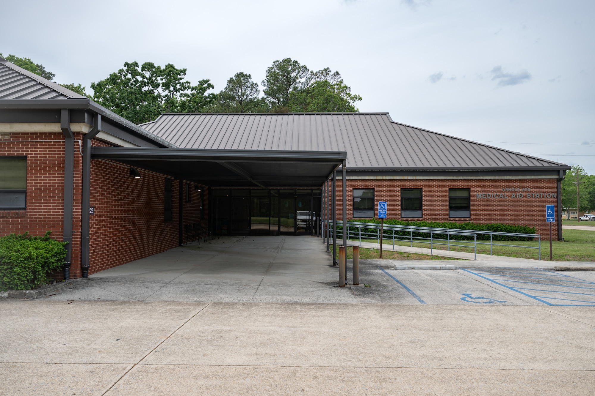 An expansion of the Tullahoma Veterans Affairs Clinic at Arnold Air Force Base, Tenn., is nearing completion. The facility is shown in this photo from May 1, 2026. According to officials, the expansion will allow the clinic to see 1,800 additional patients to include active duty Airmen at Arnold AFB. (U.S. Air Force photo by Keith Thornburgh)