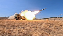 U.S. Soldiers assigned to 2-11 Long Range Fires Battalion, 25th Infantry Division Artillery, fire a High Mobility Artillery Rocket System during a counter-landing live-fire exercise as part of Exercise Balikatan 2026 at La Paz Sand Dunes, Laoag City, Philippines, May 4, 2026.