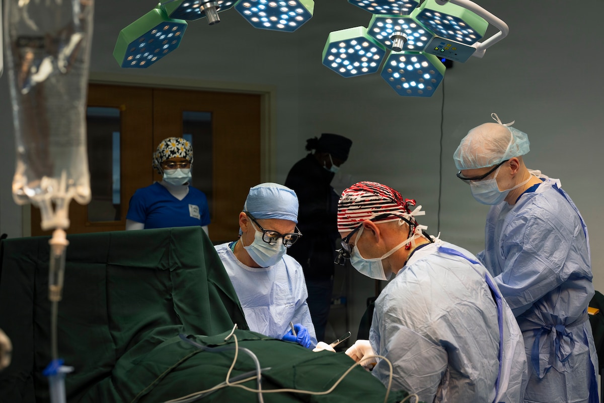 Image of patients receiving treatment.