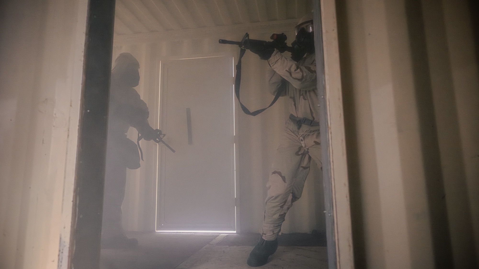 Airmen search for simulated hostages