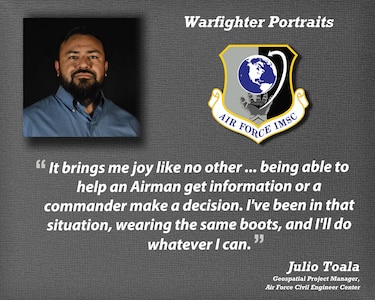 Warfighter Portrait spotlight graphic