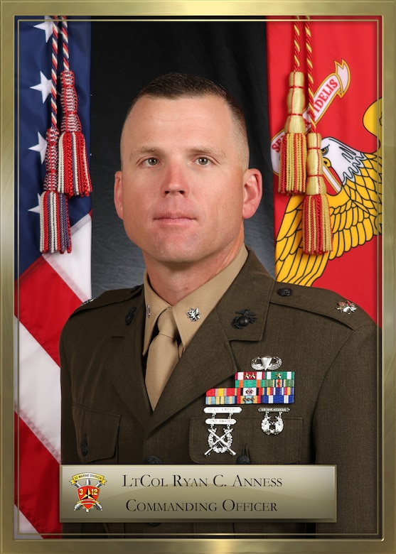 LtCol Ryan C. Anness Command Photo
