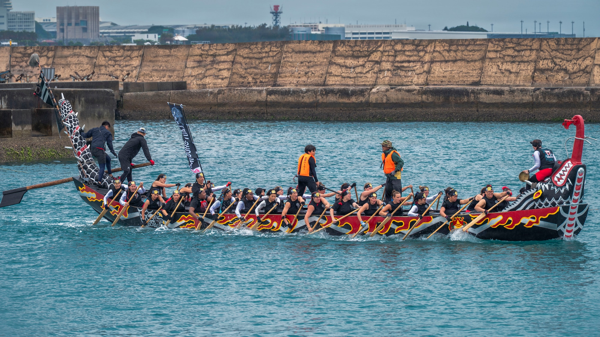 The race brings together local communities, military members and families in a display of teamwork and cultural exchange.