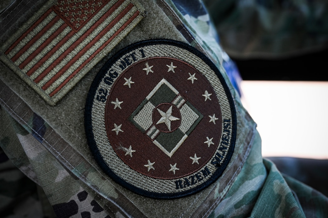 A 52nd Operations Group, Detachment 1 unit patch is displayed during Rodeo Day in support of Hussar Saber 26-1.