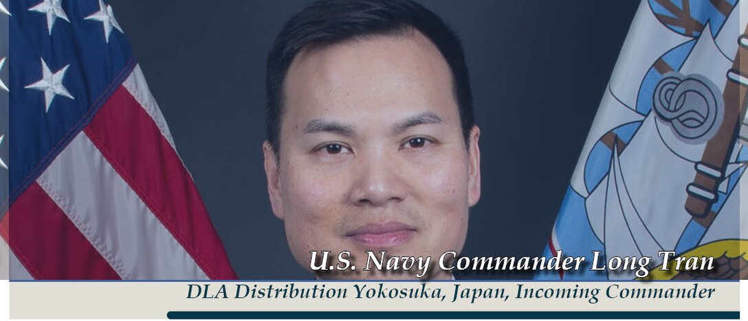 The official program for the Defense Logistics Agency Distribution Yokosuka, Japan, change of command ceremony whereby Navy Cmdr. Daniel Maldonado III will relinquish command to Navy Cmdr. Long Tran.
