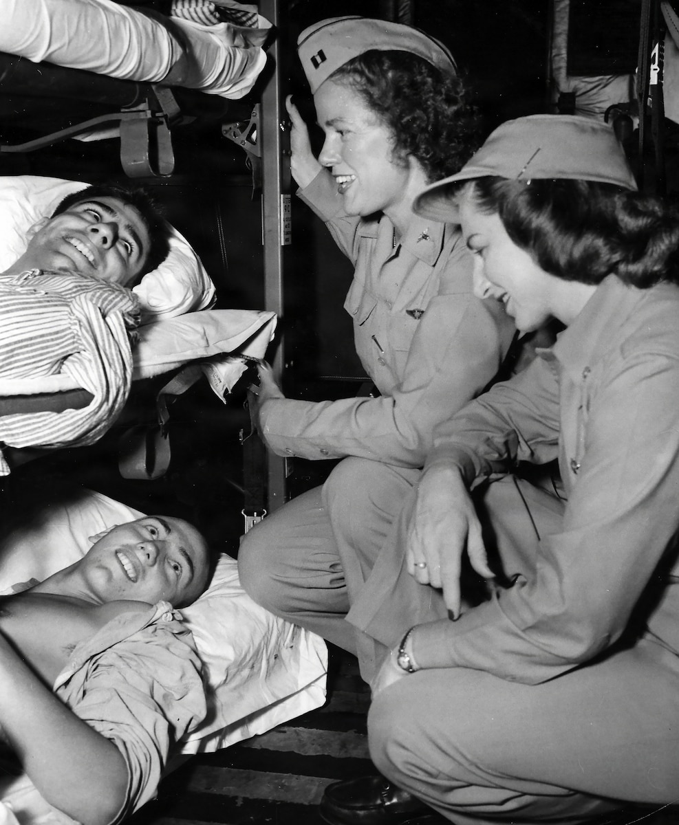Image of nurses treating patients.