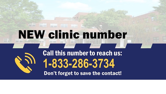 new contact phone number to reach clinic services