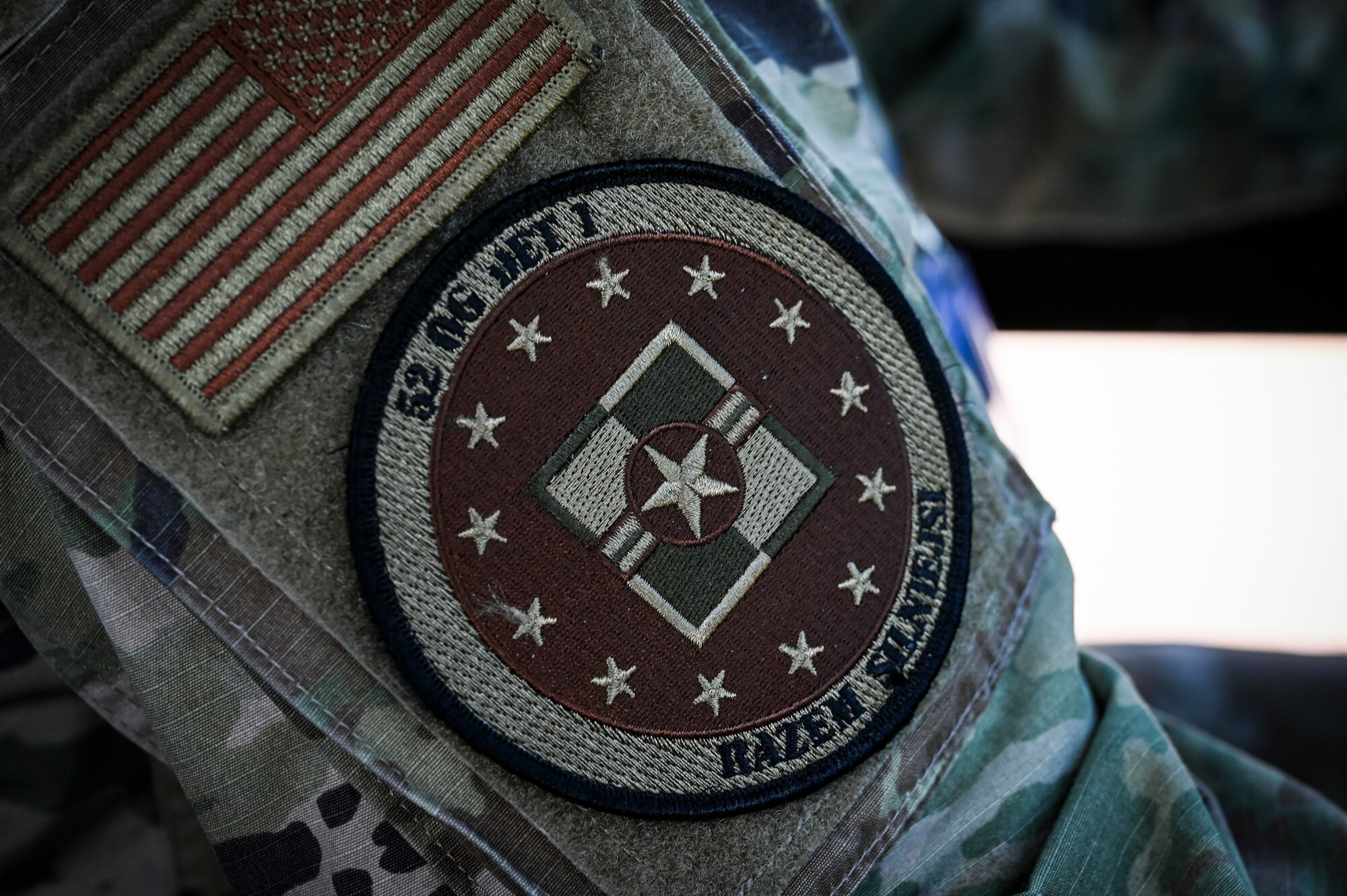 A 52nd Operations Group, Detachment 1 unit patch is displayed during Rodeo Day in support of Hussar Saber 26-1.