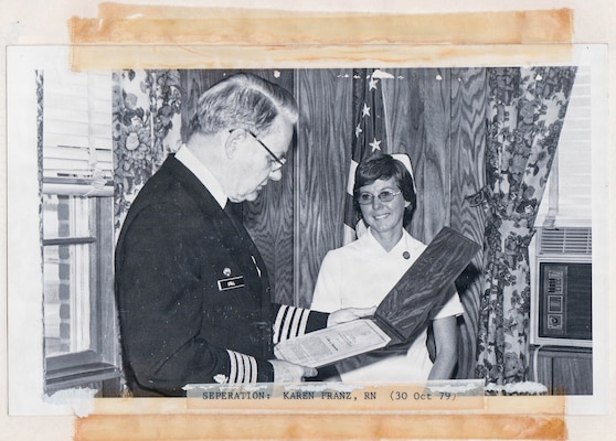 A historical photo of a nurse serving aboard Naval Hospital Cherry Point between 1968 and 1979.  Since it’s founding in 1968 and subsequent transition to health clinic in 2007, nurses aboard the facility have played a critical role in the readiness of Marines and Sailors serving aboard Marine Corps Air Station Cherry Point.