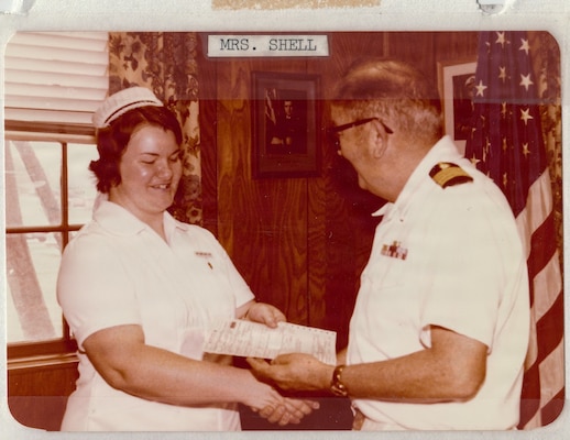 A historical photo of a nurse serving aboard Naval Hospital Cherry Point between 1968 and 1979.  Since it’s founding in 1968 and subsequent transition to health clinic in 2007, nurses aboard the facility have played a critical role in the readiness of Marines and Sailors serving aboard Marine Corps Air Station Cherry Point.