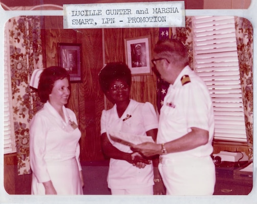 A historical photo of a nurse serving aboard Naval Hospital Cherry Point between 1968 and 1979.  Since it’s founding in 1968 and subsequent transition to health clinic in 2007, nurses aboard the facility have played a critical role in the readiness of Marines and Sailors serving aboard Marine Corps Air Station Cherry Point.