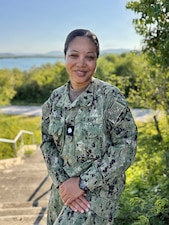 Cmdr. Narda Heywood, a native of Lauderdale Lakes, Florida, serves the U.S. Navy assigned to U.S. Navy Medicine Readiness and Training Command (NMRTC) Guantanamo Bay, Cuba. Heywood is a nurse and works at U.S. Naval Hospital Guantanamo Bay.